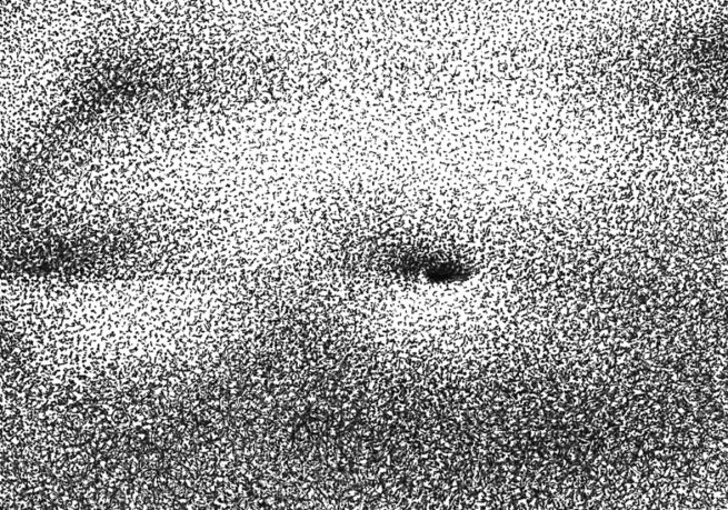 Cyrielle Gulacsy, drawing, illustration, ink, artwork, dots, dots drawing, arp244, cosmos, galaxy, alien, space, art, artist, paris, space, drawings, satellite, spacecraft, illustration, illustrator