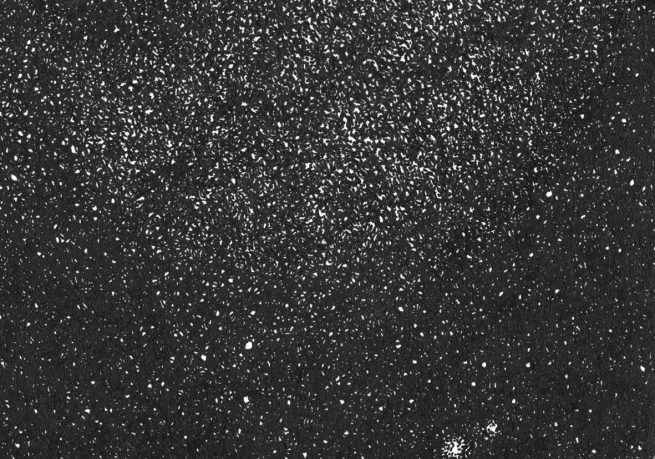 Cyrielle Gulacsy, drawing, illustration, ink, artwork, dots, dots drawing, arp244, cosmos, galaxy, alien, space, art, artist, paris, space, drawings, satellite, spacecraft, illustration, illustrator