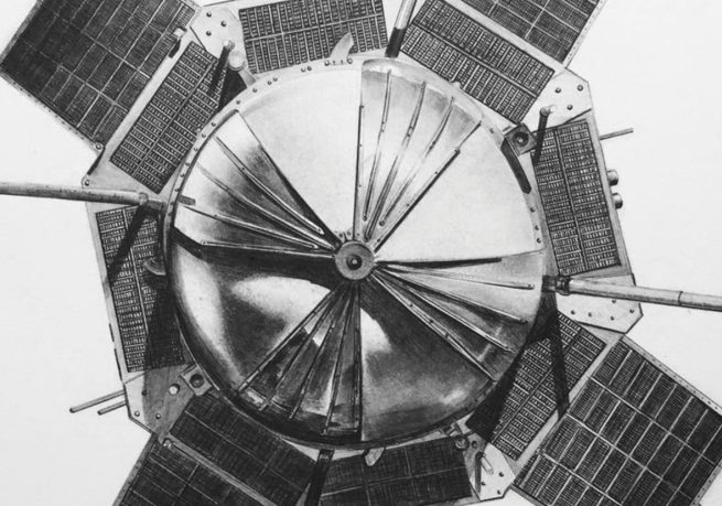 Cyrielle Gulacsy, drawing, illustration, ink, artwork, dots, dots drawing, arp244, cosmos, galaxy, alien, space, art, artist, paris, space, drawings, satellite, spacecraft, illustration, illustrator